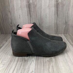 Dr Scholls Ankle Boots Womens 9M Gray Slip On Booties